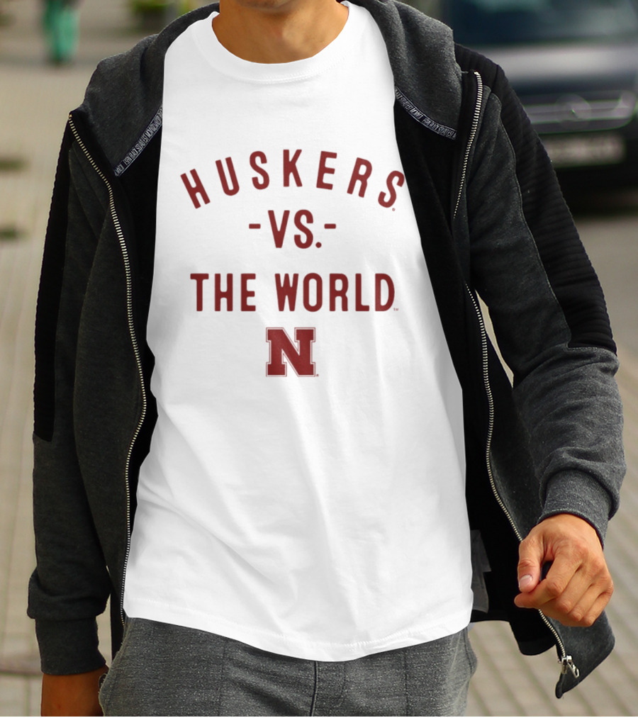 Huskers Vs The World Nebraska Cornhuskers NCAA 2026 Season T-Shirt