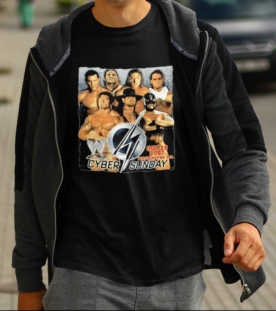 WWE Presents Cyber Sunday Oct 28 2007 Washington DC T-Shirt
