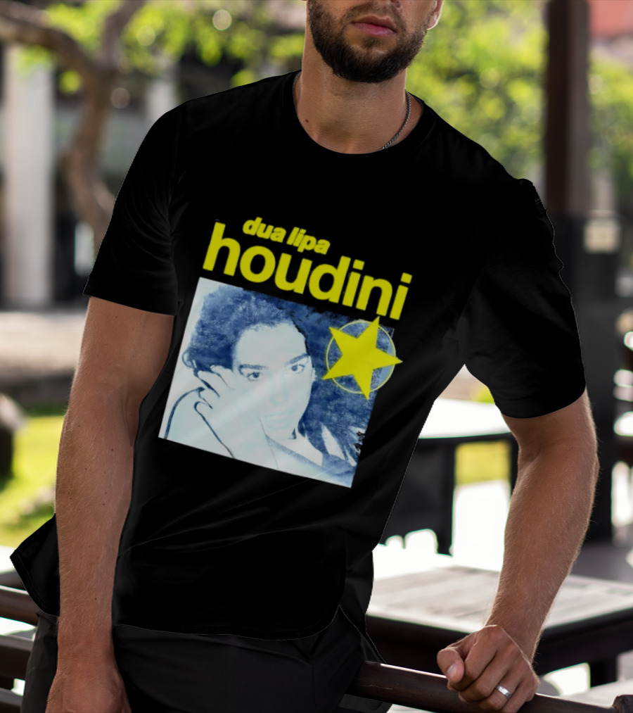 Dua Lipa Houdini Pop Music Radical Optimism Yellow Star T-Shirt