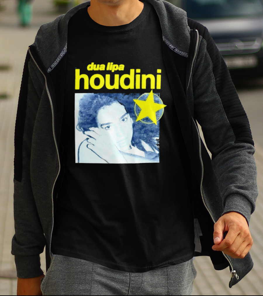 Dua Lipa Houdini Pop Music Radical Optimism Yellow Star T-Shirt