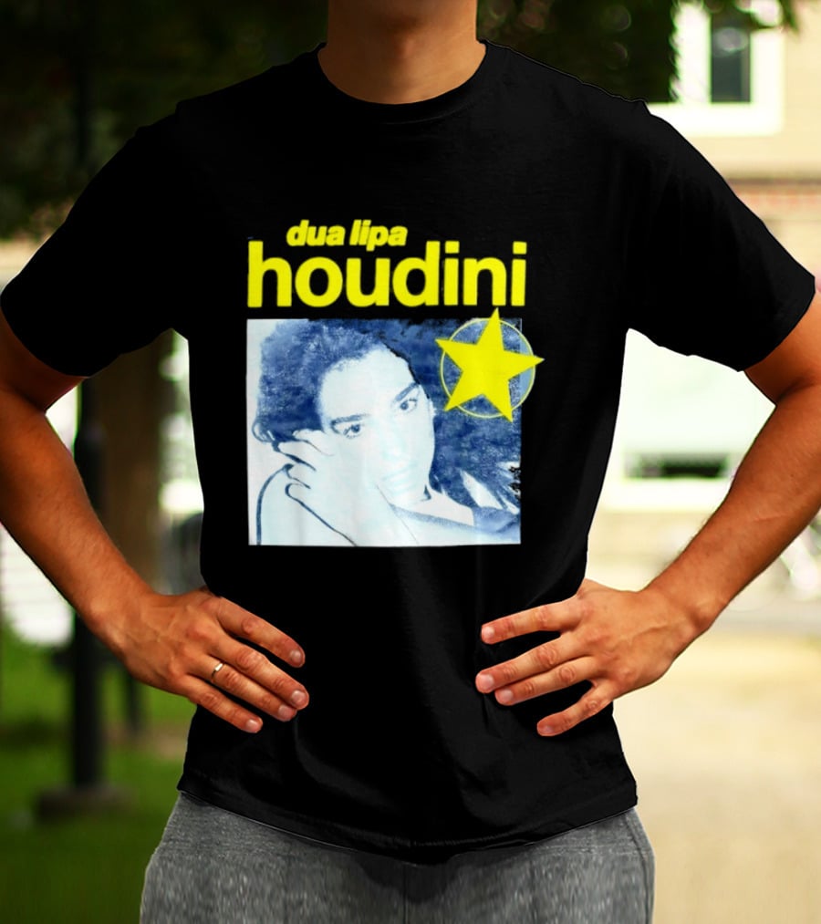 Dua Lipa Houdini Pop Music Radical Optimism Yellow Star T-Shirt