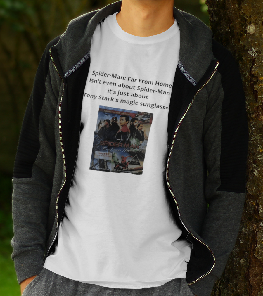 Spider Man Far From Home Magic Sunglasses Includes 48 Page Mini Book T-Shirt