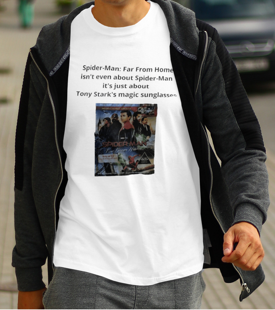 Spider Man Far From Home Magic Sunglasses Includes 48 Page Mini Book T-Shirt