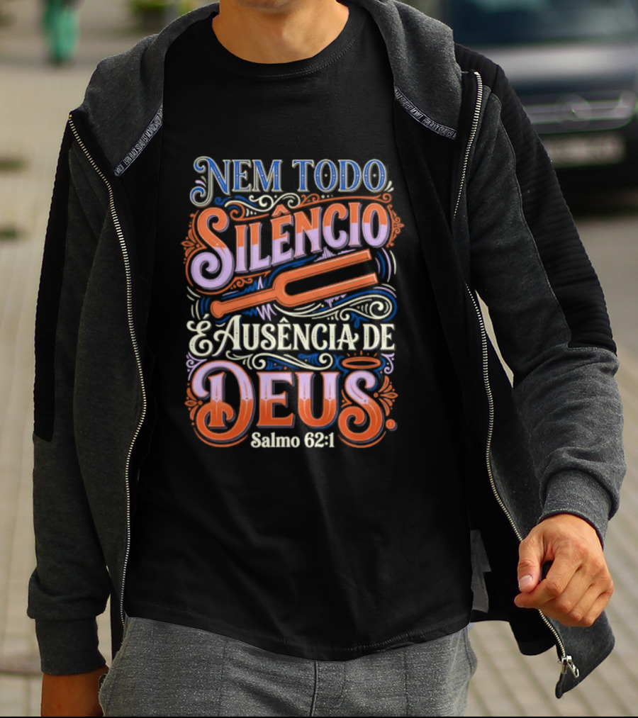 Nem Todo Silêncio é Ausência De Deus Salmo 62 1 T-Shirt