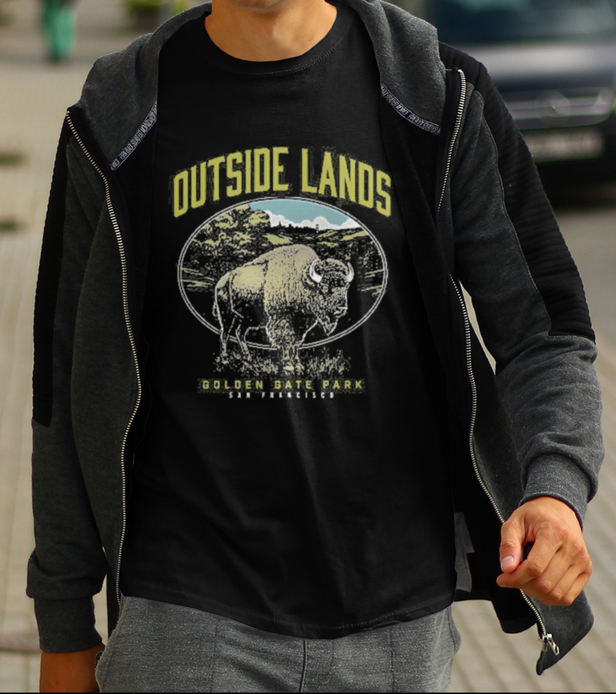 Outside Lands Golden Gate Park Bison San Francisco 2026 California T-Shirt