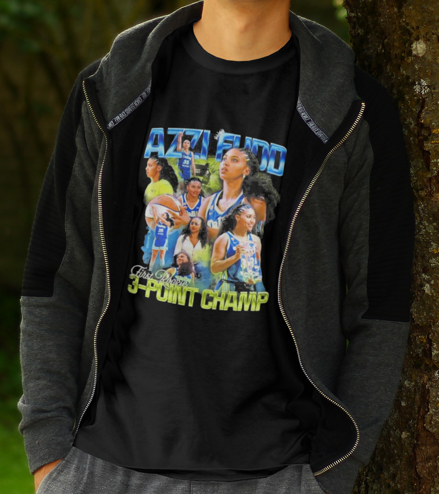 Azzi Fudd Dallas 35 First Rookie 3 Point Champ T-Shirt
