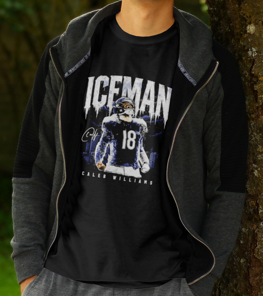 ICEMAN Caleb Williams 18 Chicago Bears T-Shirt