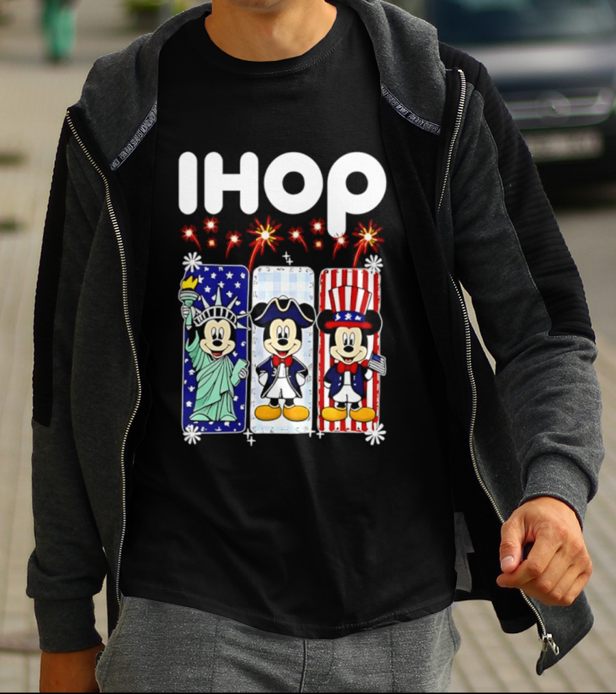 IHOP Mickey Mouse America 250th Anniversary Celebration T-Shirt