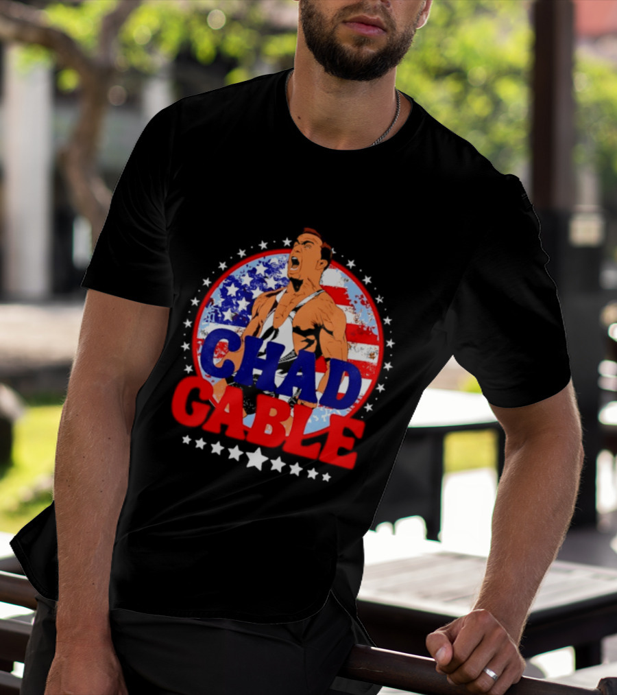 Chad Gable WWE Wrestling American Flag T-Shirt