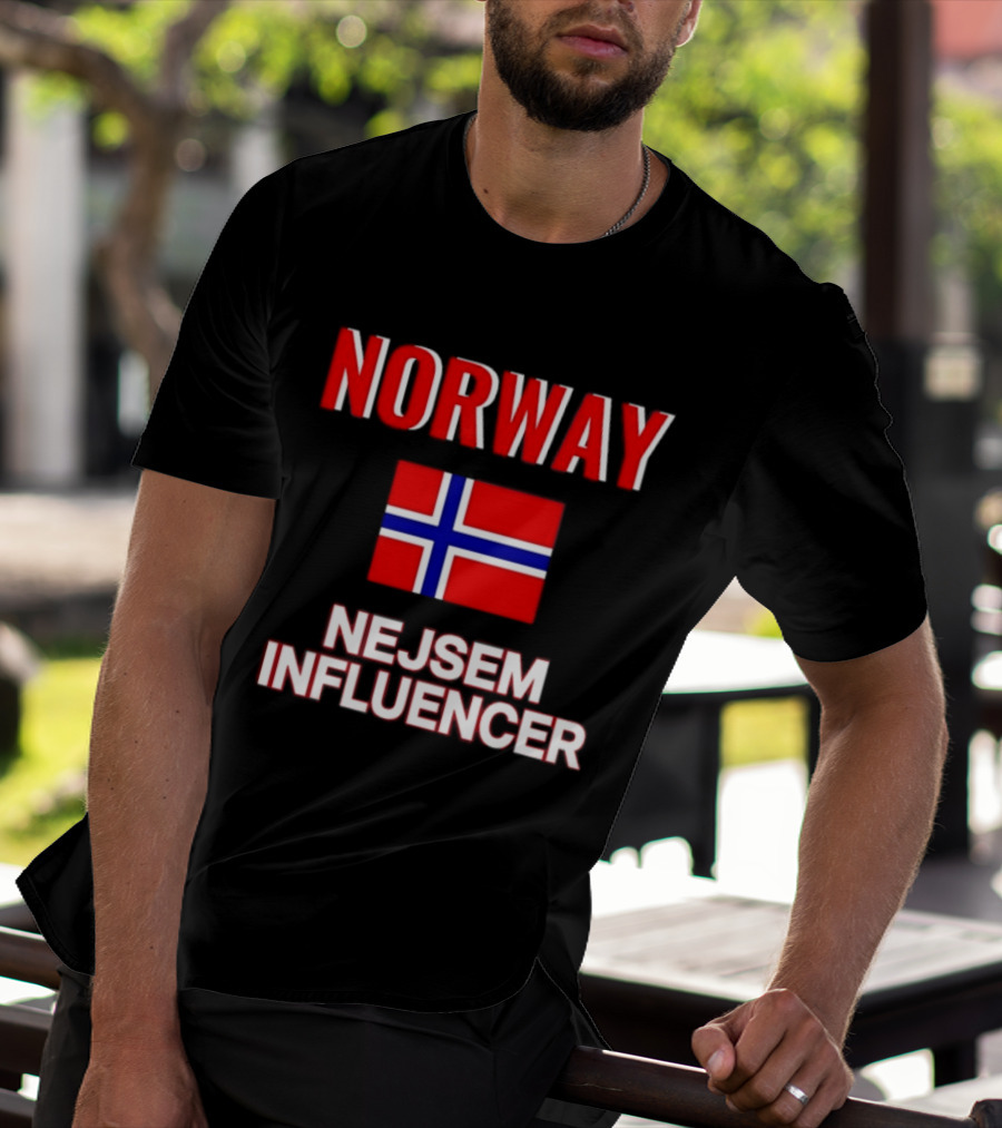 Norway Flag Nejsem Influencer T-Shirt