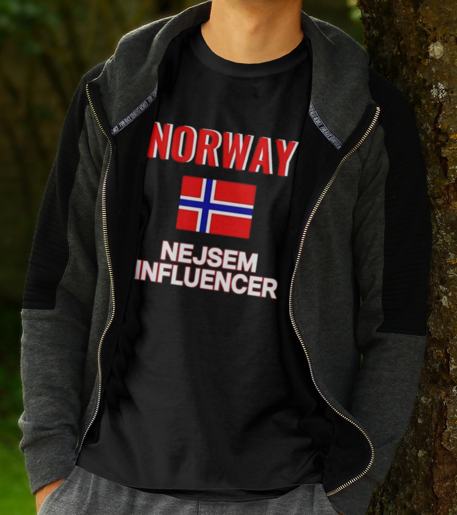 Norway Flag Nejsem Influencer T-Shirt