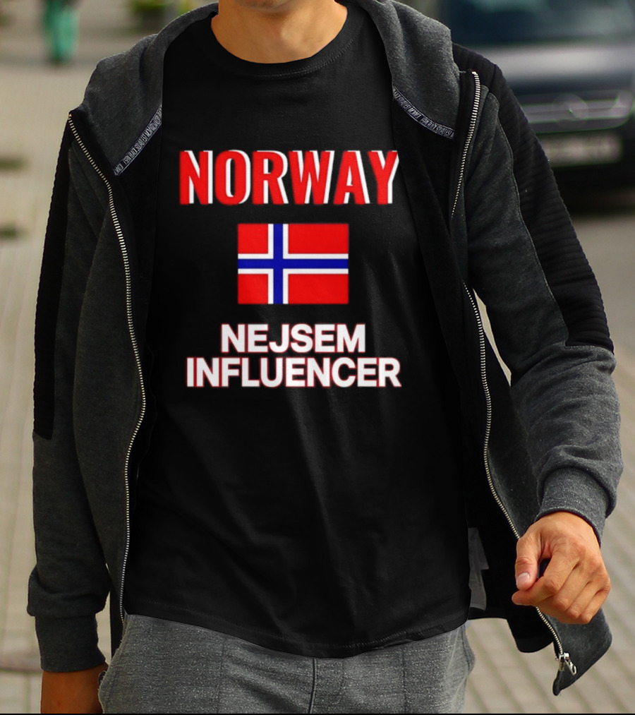 Norway Flag Nejsem Influencer T-Shirt