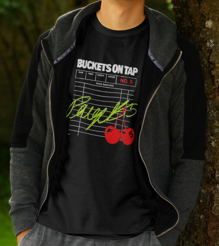 Buckets On Tap Paige Bueckers No. 5 T-Shirt