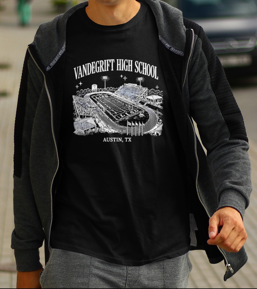Vandegrift High School Stadium Austin TX Venue Landscape T-Shirt