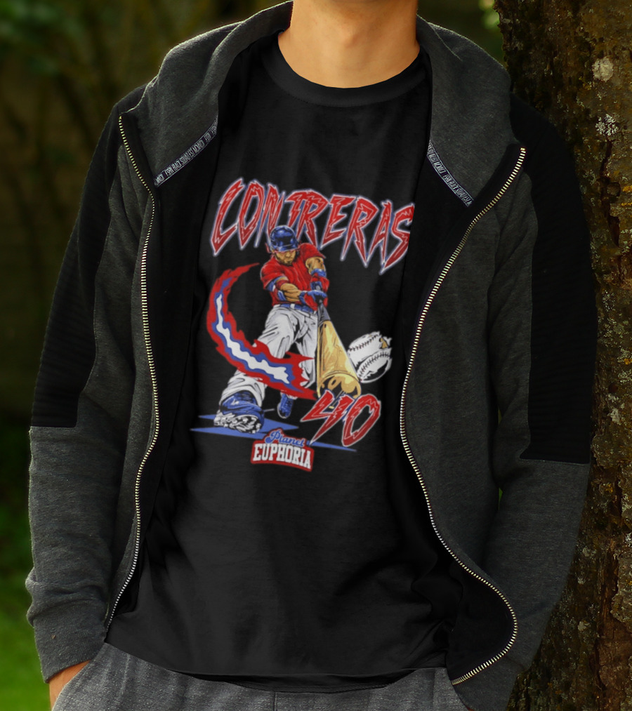 Boston Red Sox Willson Contreras 40 MLB Player Planet Euphoria Comic 2026 T-Shirt