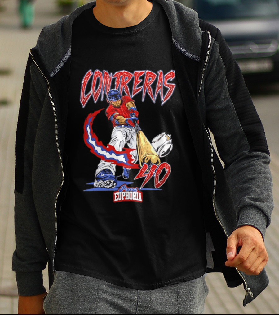 Boston Red Sox Willson Contreras 40 MLB Player Planet Euphoria Comic 2026 T-Shirt