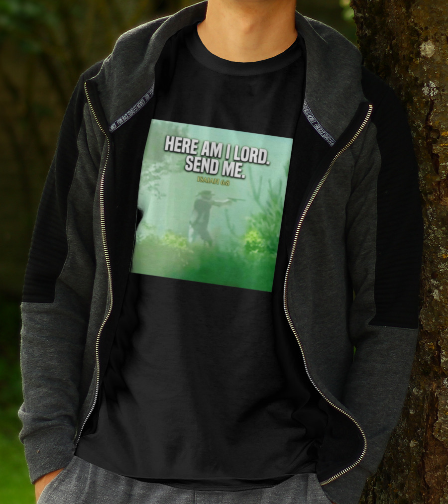 Here Am I Lord Send Me Isaiah 6:8 Vintage Hunter T-Shirt