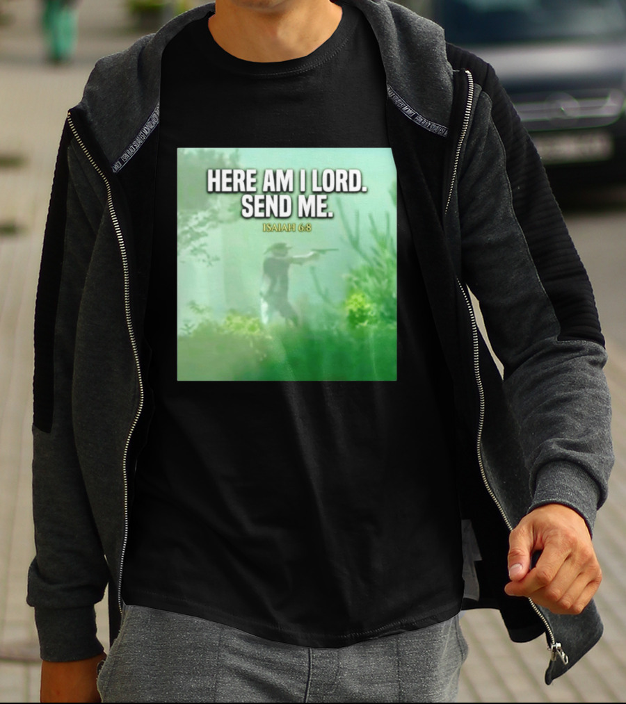 Here Am I Lord Send Me Isaiah 6:8 Vintage Hunter T-Shirt
