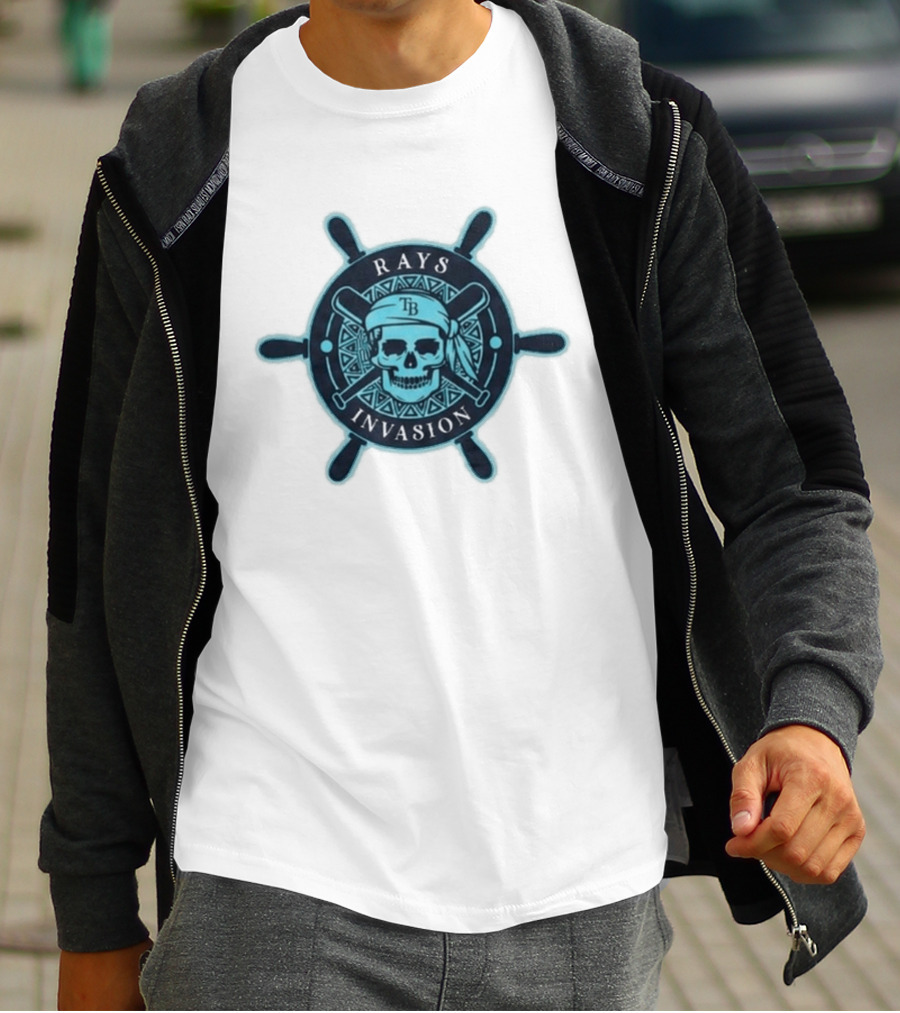 Rays Invasion TB Skull And Crossbats Helm 2026 Giveaway T-Shirt
