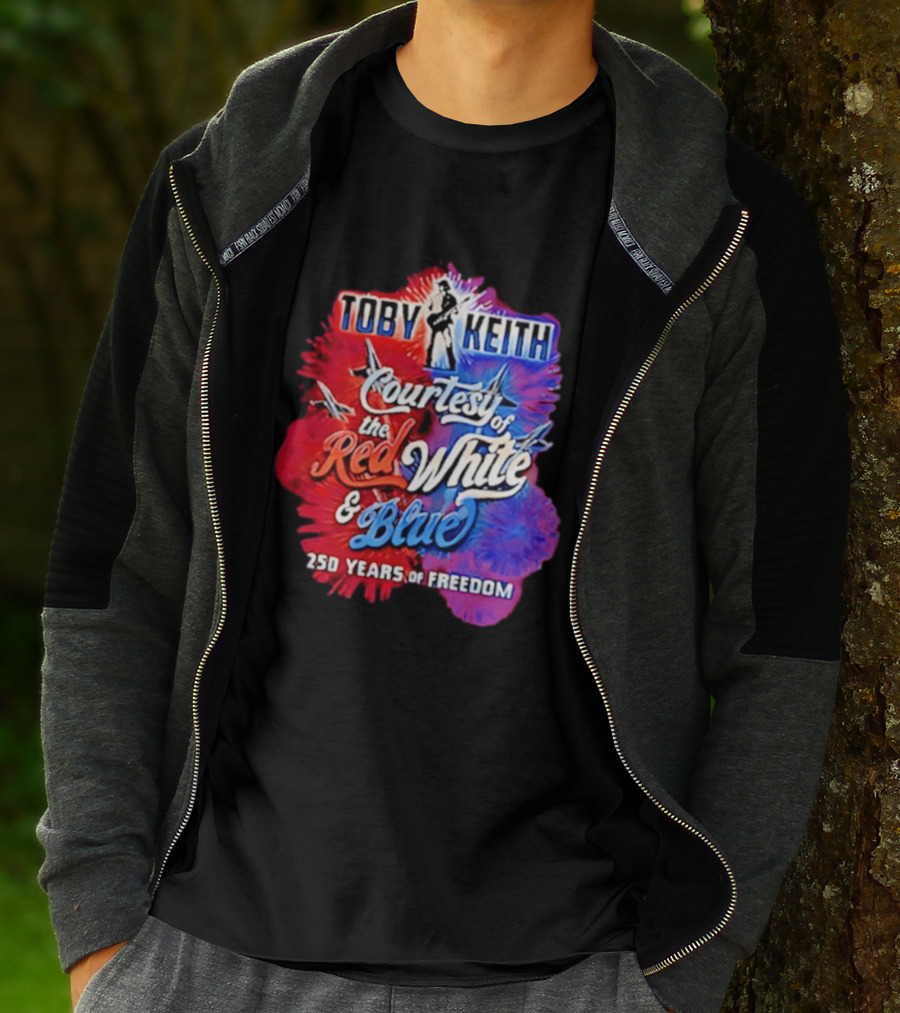 Toby Keith Courtesy Of The Red White And Blue 250 Years Of Freedom Jets T-Shirt