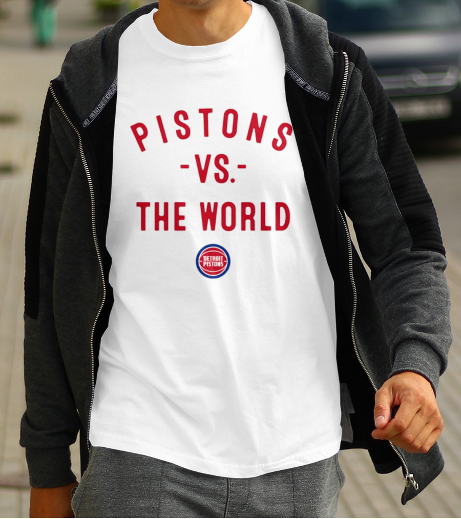 Detroit Pistons Vs The World NBA 2026 Nowbes T-Shirt
