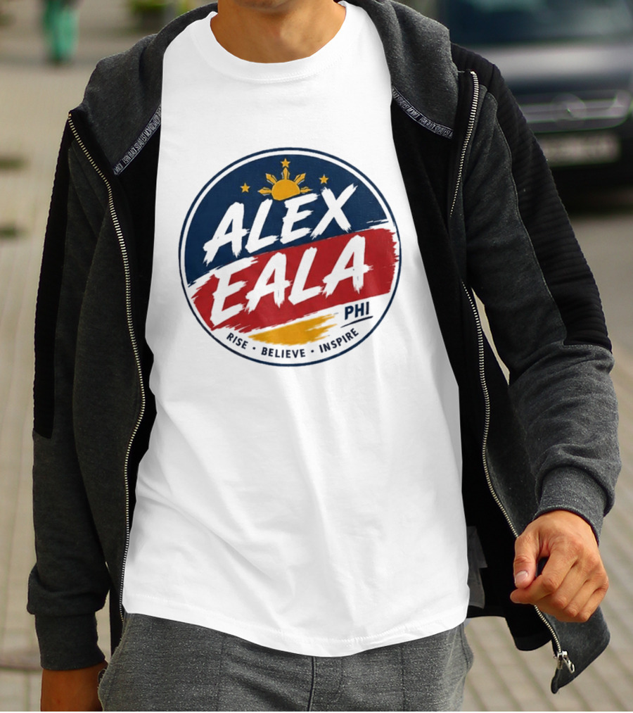 Alex Eala Rise Believe Inspire Philippine Flag Sun Stars T-Shirt