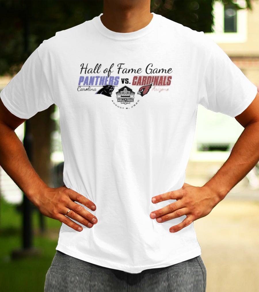 Carolina Panthers Vs Arizona Cardinals Hall Of Fame Game August 8 2026 Canton Ohio T-Shirt