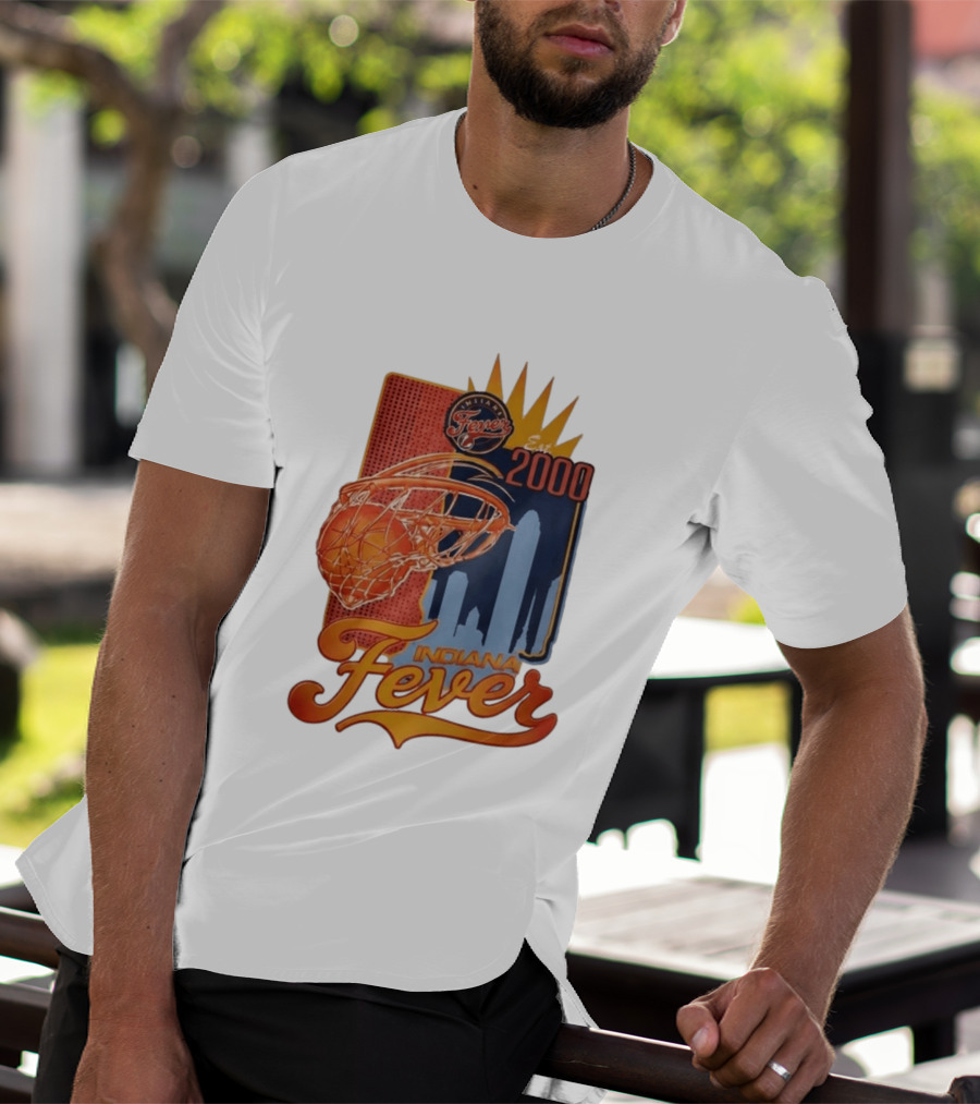 Indiana Fever Est 2000 Basketball Skyline T-Shirt