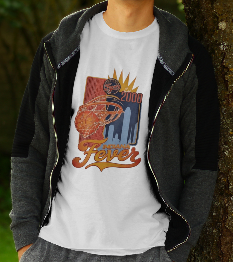 Indiana Fever Est 2000 Basketball Skyline T-Shirt