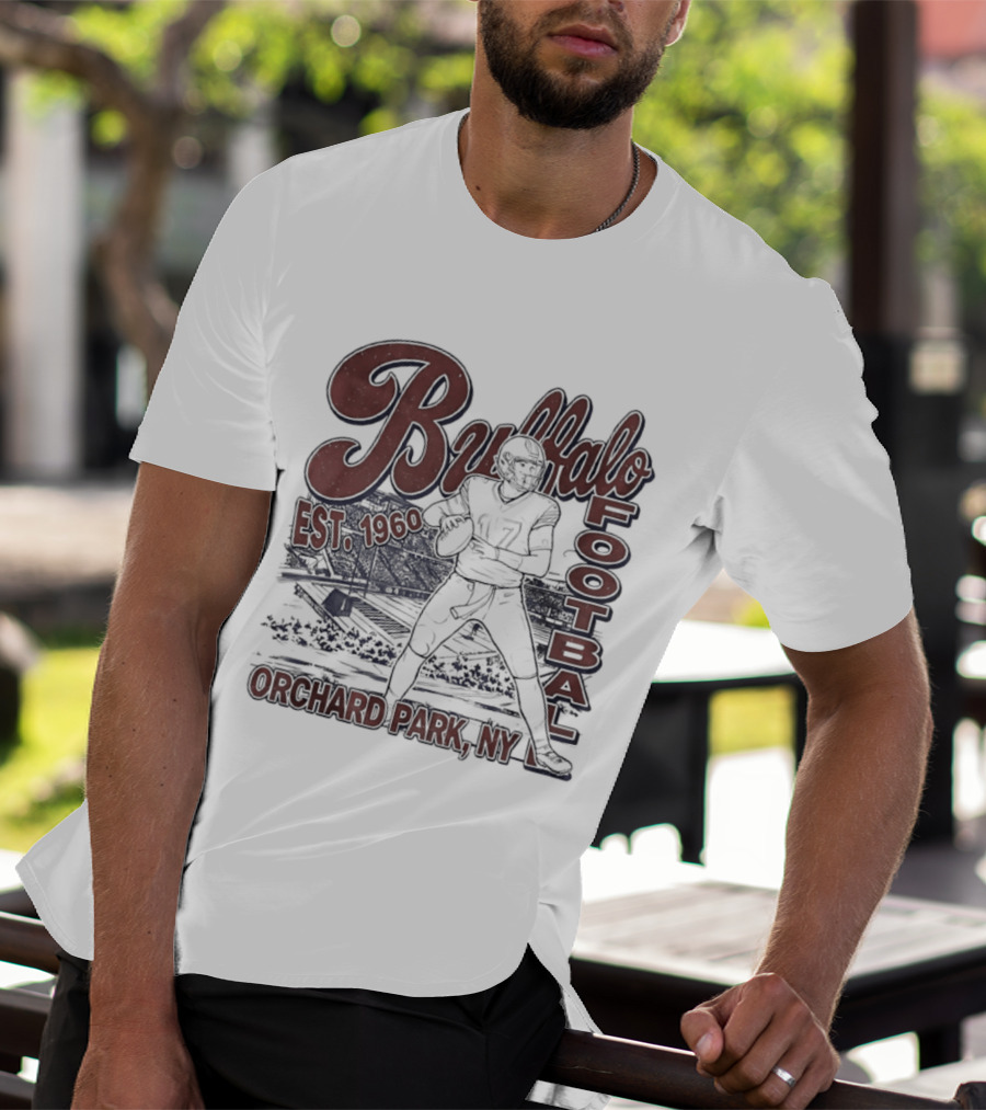 Buffalo Football Est 1960 Josh Allen Orchard Park NY T-Shirt