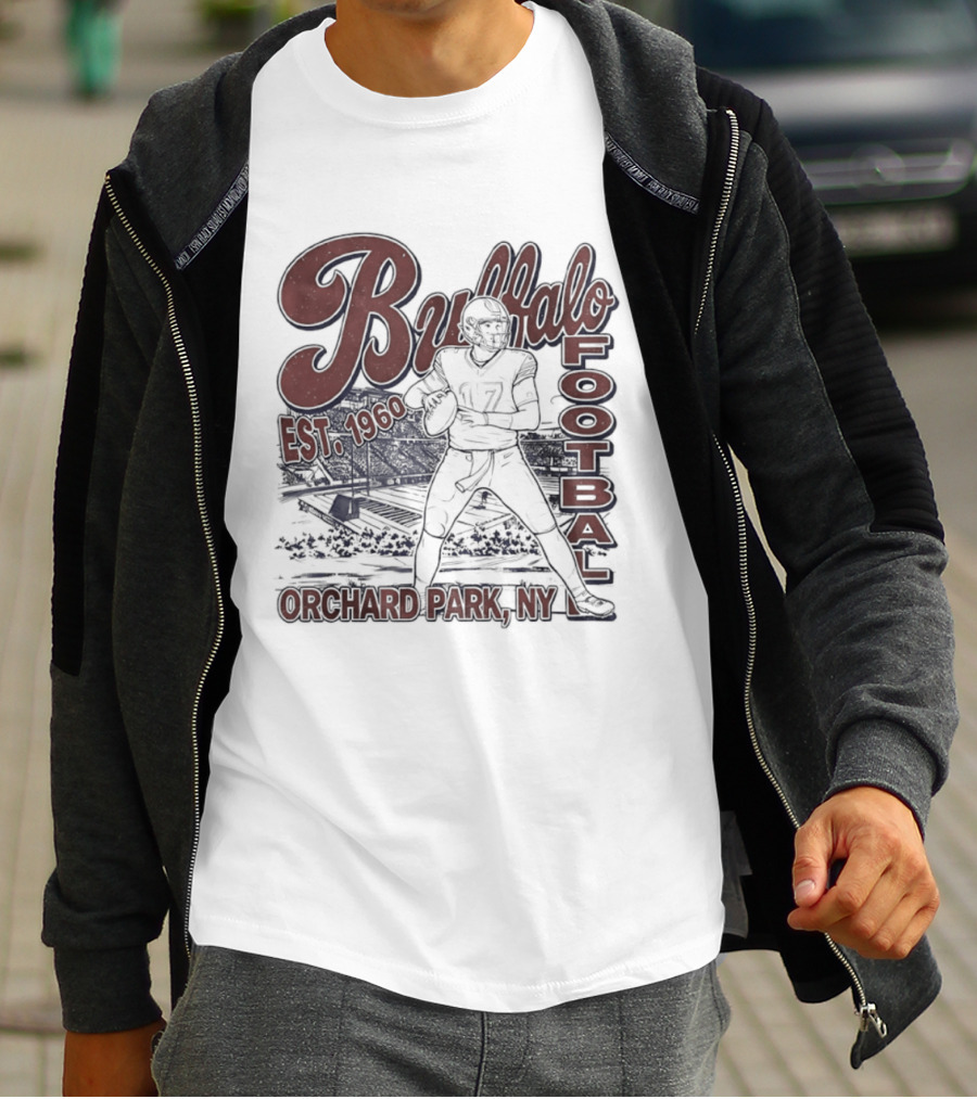 Buffalo Football Est 1960 Josh Allen Orchard Park NY T-Shirt