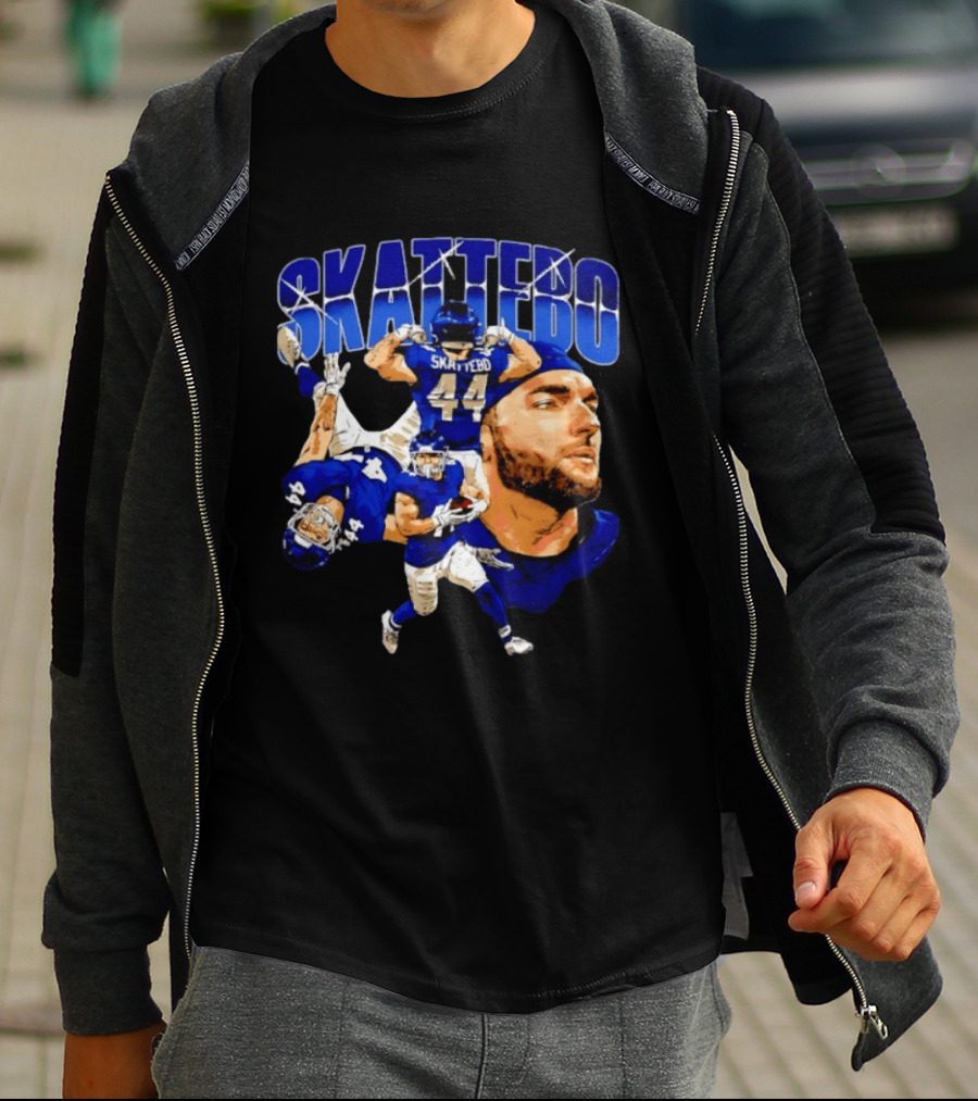 New York Giants Cameron Skattebo 44 Football Player Action Collage T-Shirt