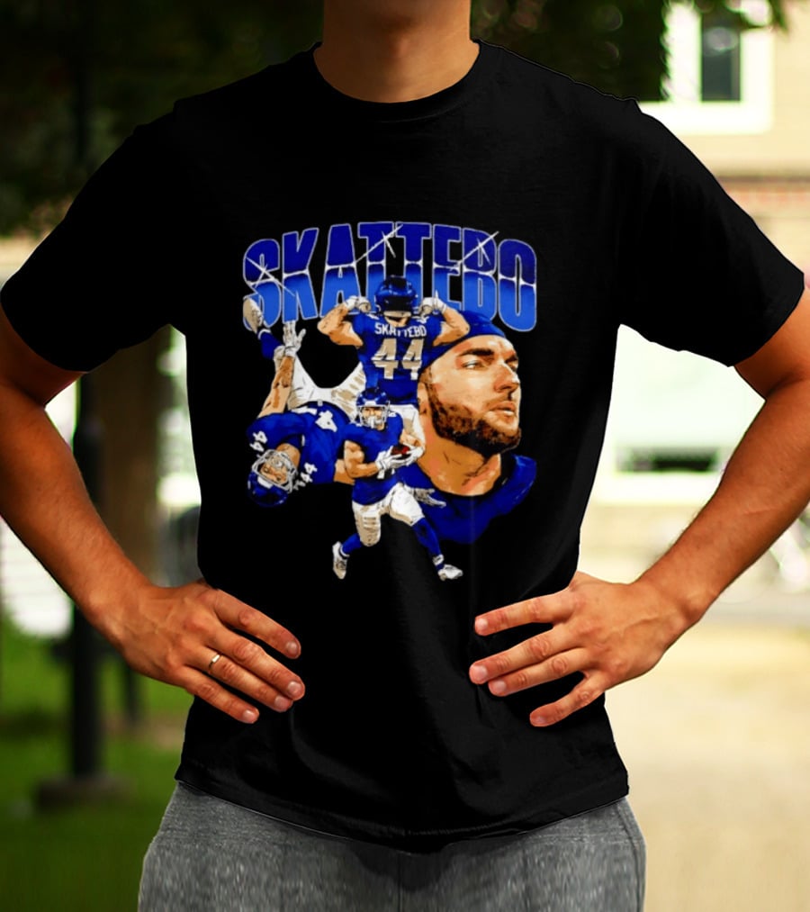 New York Giants Cameron Skattebo 44 Football Player Action Collage T-Shirt