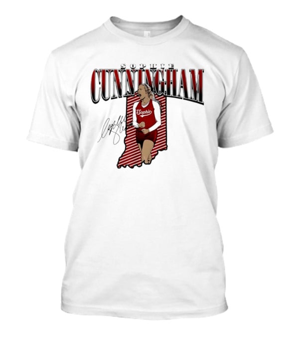 Sophie Cunningham Indiana State WNBA Fever Star Signature 2026 T-Shirt