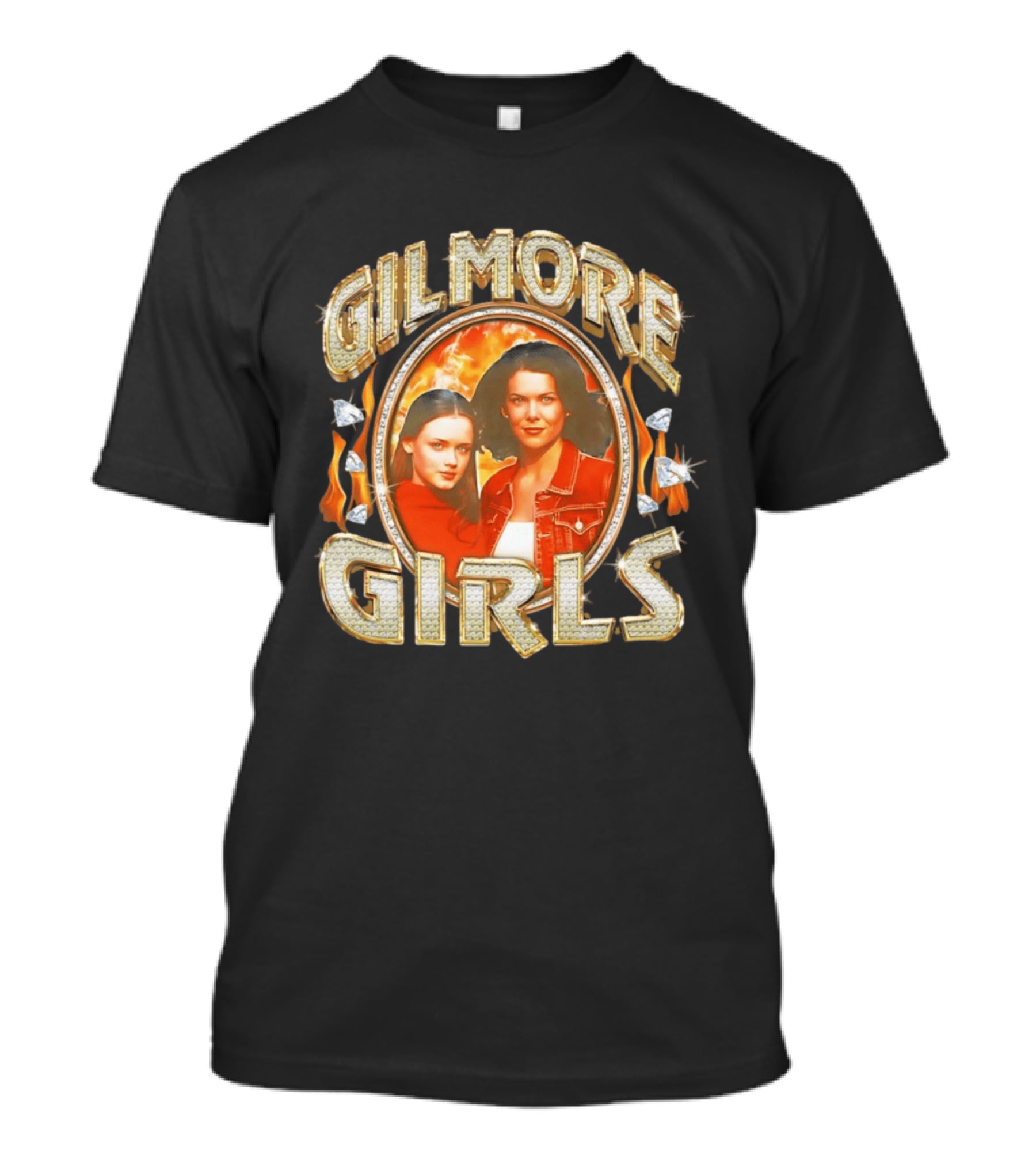 Gilmore Girls Flame Diamond 90s Bootleg T-Shirt