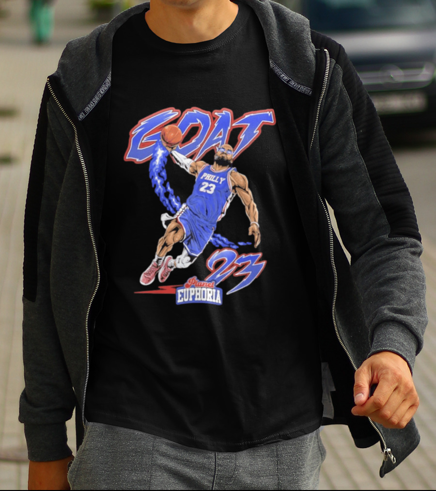 GOAT LeBron 23 Philly NBA Planet Euphoria Comic 2026 T-Shirt
