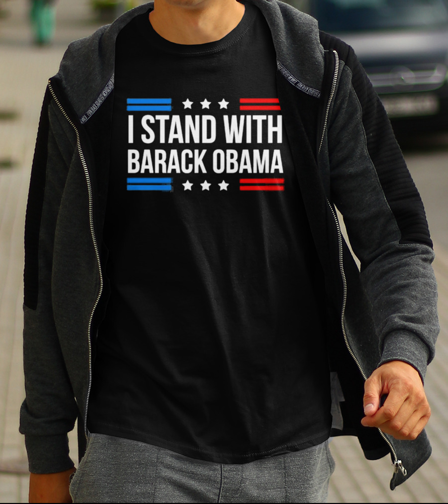 I Stand With Barack Obama Stars And Stripes T-Shirt
