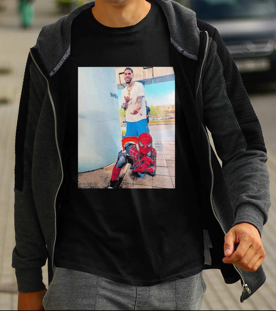 BA MO LaMelo Ball Spider Man T-Shirt