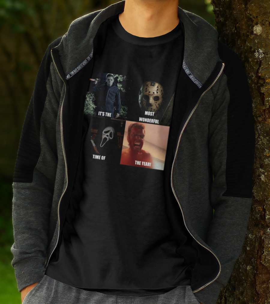 Halloween Horror Icons It's The Most Wonderful Time Of The Year T-Shirt