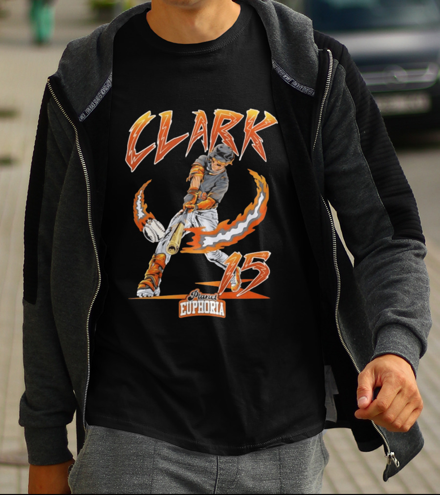 Max Clark Planet Euphoria Baseball Swing 15 Detroit Tigers 2026 MLB Season T-Shirt