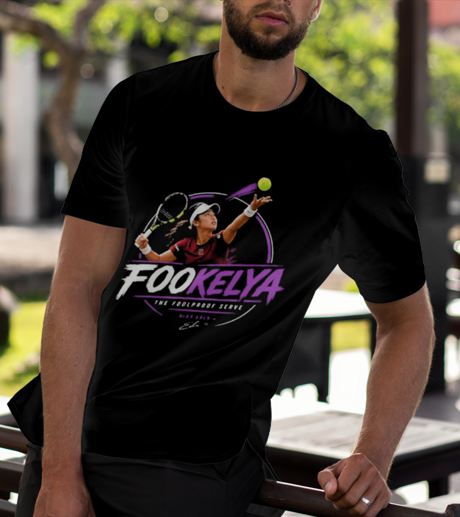 Fookelya The Poolproof Serve Tennis Player Action Serve T-Shirt