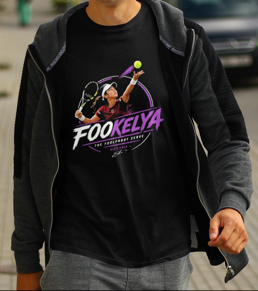 Fookelya The Poolproof Serve Tennis Player Action Serve T-Shirt