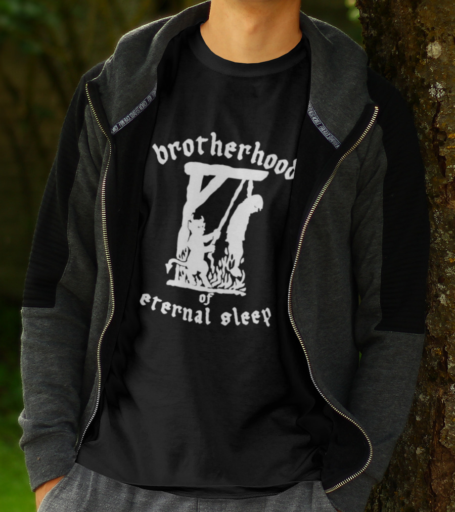 Brotherhood Of Eternal Sleep Death Metal Hanging Execution T-Shirt