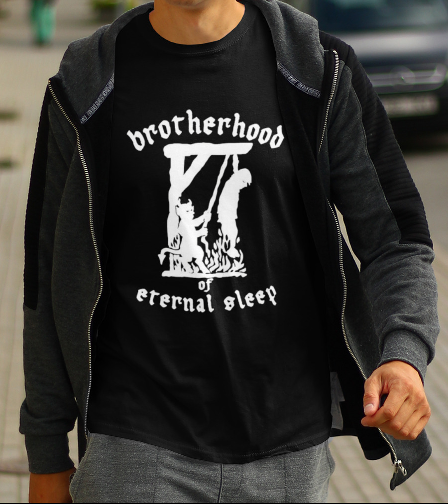 Brotherhood Of Eternal Sleep Death Metal Hanging Execution T-Shirt