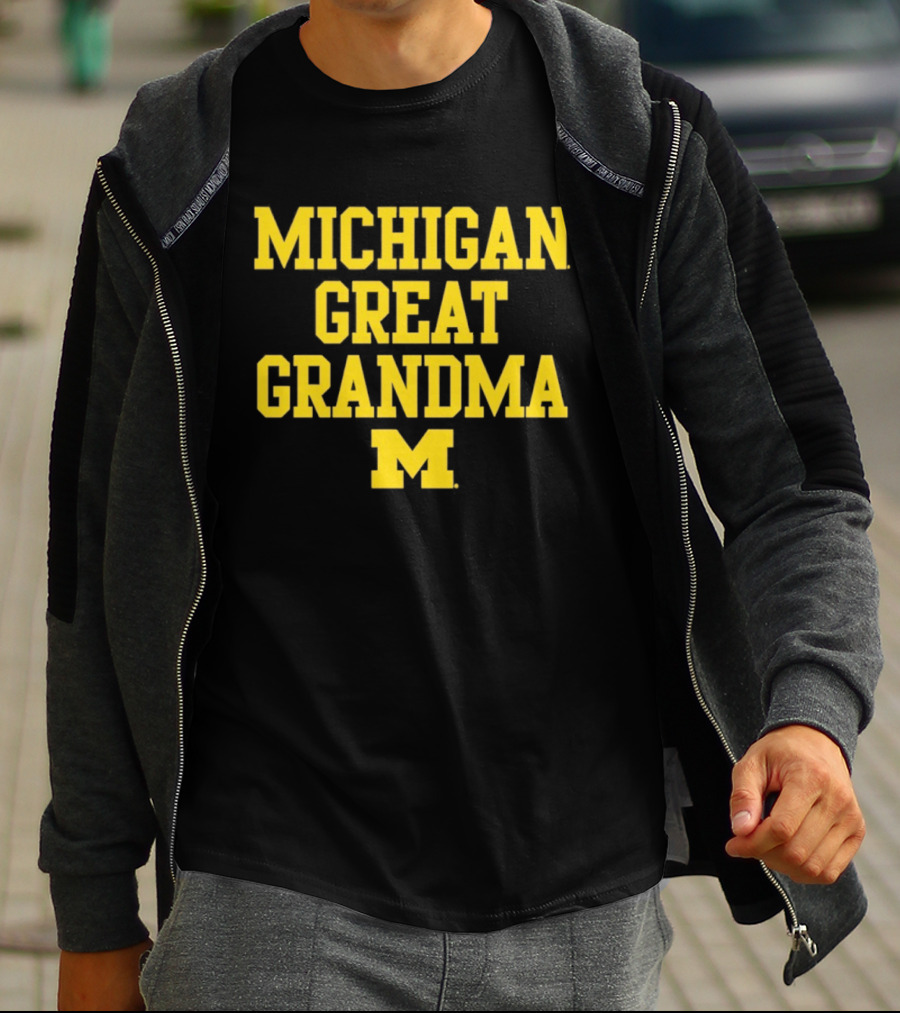 Michigan Wolverines Great Grandma M 2026 NCAA Family Sports Fan Gear T-Shirt