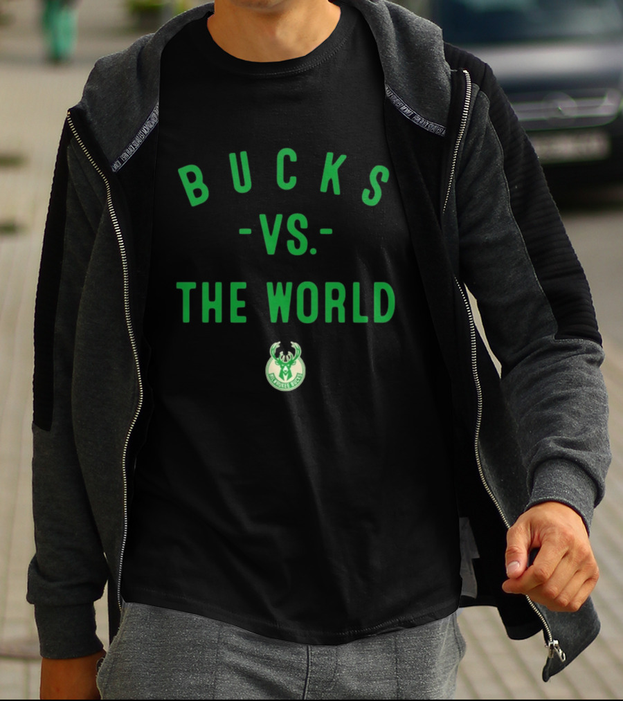 Milwaukee Bucks Vs The World NBA 2026 T-Shirt