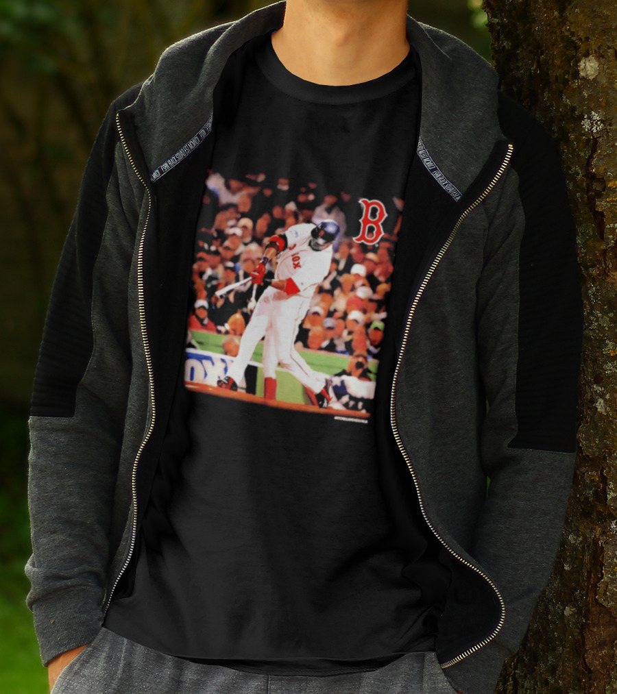 Boston Red Sox David Ortiz Iconic Swing Moment T-Shirt