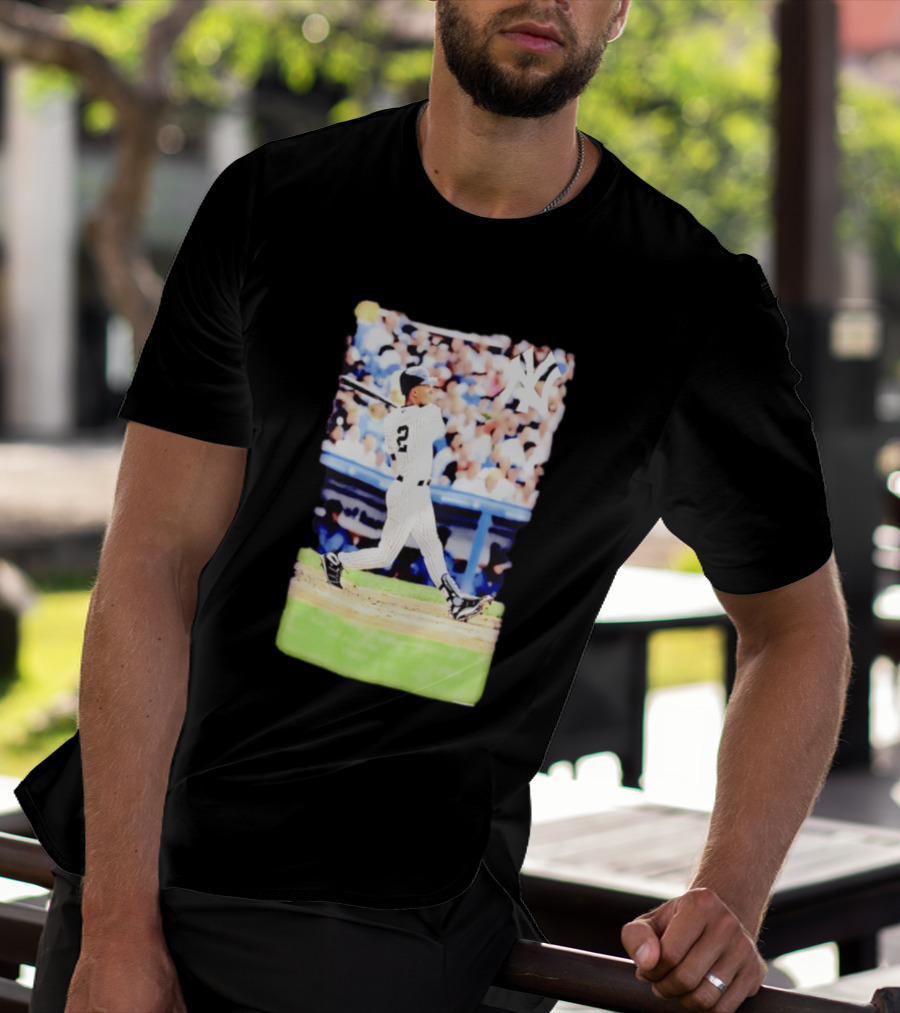 Derek Jeter New York Yankees Legendary Swing Moment T-Shirt