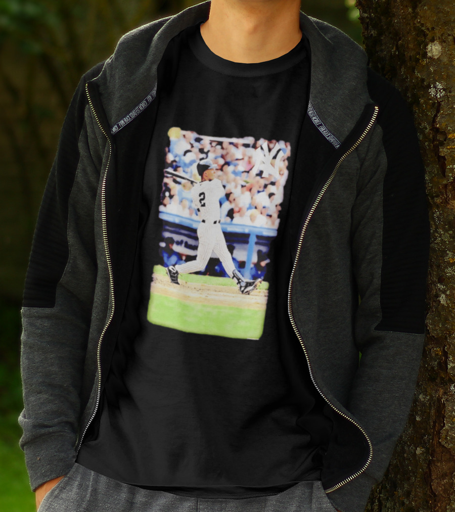Derek Jeter New York Yankees Legendary Swing Moment T-Shirt