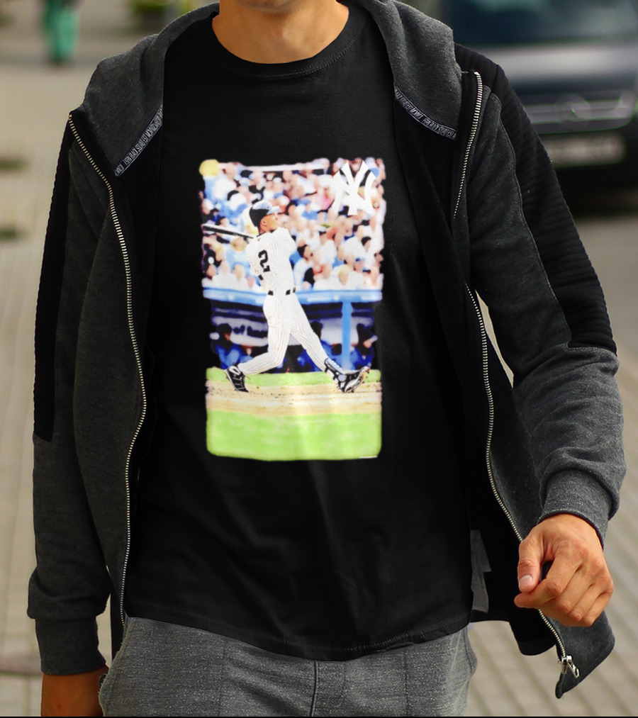 Derek Jeter New York Yankees Legendary Swing Moment T-Shirt